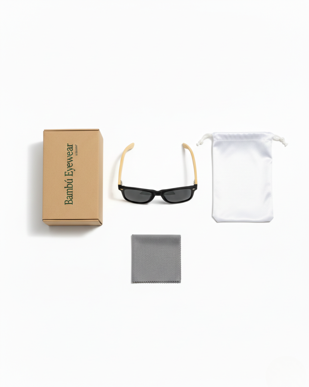 Bambú Wayfare Classic – Negro / Lentes de Sol (UV400)