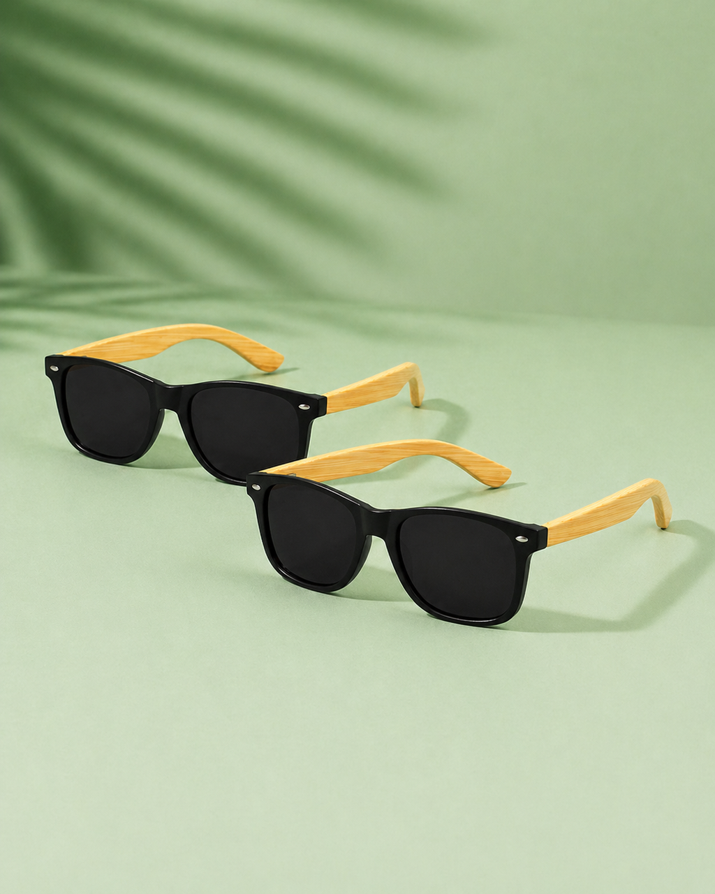 Pack 2 Bambú Wayfare Classic – Negro / Lentes de Sol (UV400)