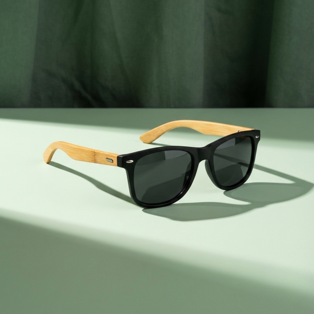 Bambú Wayfare Classic – Negro / Lentes de Sol (UV400)